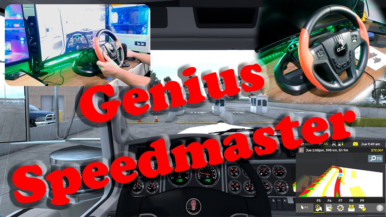 Volante Genius Speedmaster 🛞 para gaming de simulación. No es el mejor, pero cumple bastante bien!