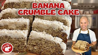 CHEF RV’s SECRET TO A VERY MOIST BANANA CRUMBLE CAKE