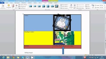 Word 2010 - Editing images resize crop rotate