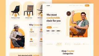 React Responsive Chair Website Using React JS