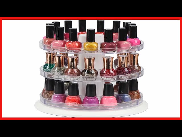 My newest project a rotating nail polish rack love how this DIY project  turned out!! | Nail polish rack, Nail accessories, Latest nail trends