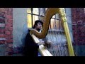 Capture de la vidéo Harpist Uno Alexander Vesje Performing; Fantasy In C-Minor For Harp By Louis Spohr