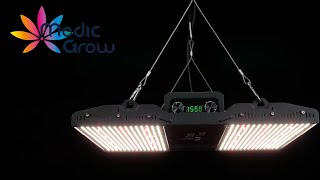 Med Grow mini sun 320W LED grow light PAR test and review