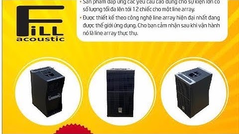 dàn loa Array đám cưới , Hội trường sự kiện FiLL acoustic 1202 giá 23,5 triệu cặp