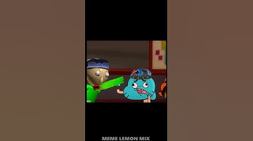 Baldi and Gumball the basics Sit down! in different languages Uzbek