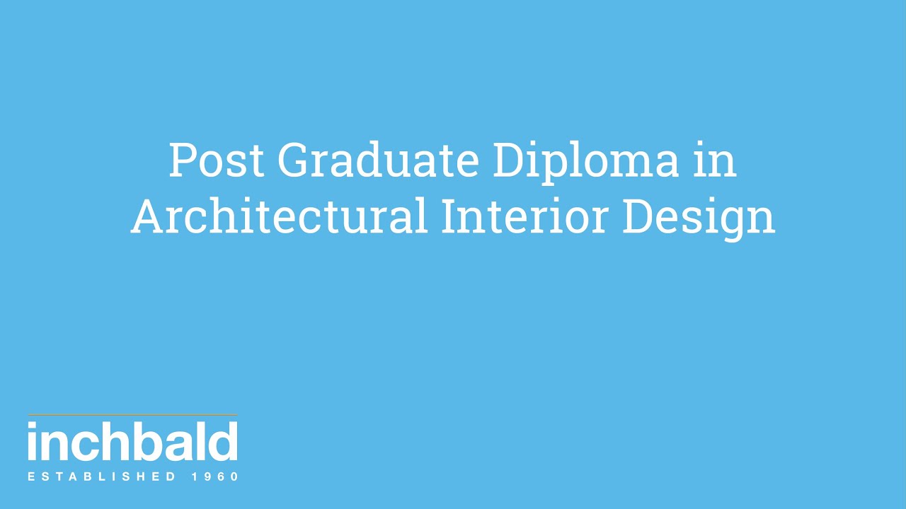 Post Graduate Diploma In Architectural Interior Design