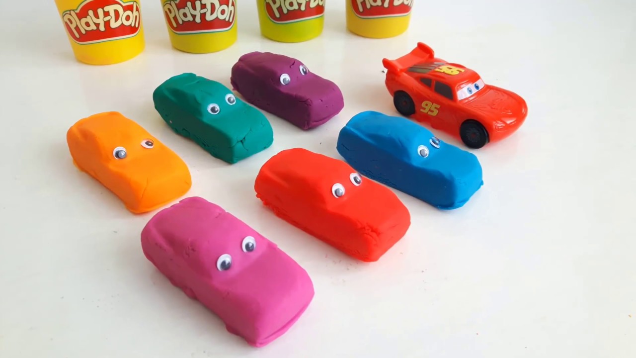Play Doh Molds Cars Toys with Modelling Clay VIDEO FOR KIDS YouTube
