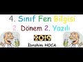 4. Sınıf Fen Bilgisi 2. Dönem 2. Yazılı (örnek 1-2019)