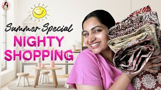 Summer Special: Kalamkari Nighties You Can'tMiss! | Shopping Haul | Nakshathra Nagesh
