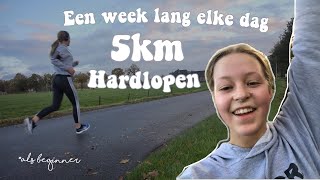 een week lang elke dag 5km harlopen *geen ervaring ✩ Lydia Elisabeth
