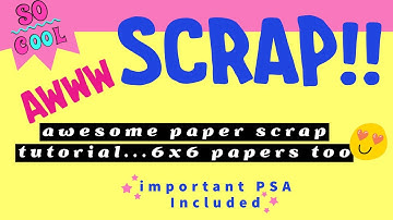 PAPER SCRAP SERIES IDEA #4/ Easy Paper Scrap And 6x6 Paper Idea🌟VIDEO INCLUDES AN IMPORTANT PSA🌟