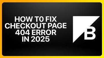 How To Fix BigCommerce Checkout Page 404 Error In BigCommerce 2025! Tutorial