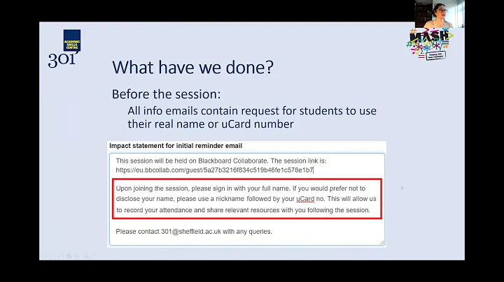 Collecting attendance data in workshops -- Jenny F...
