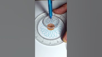 Spirograph drawing -  My ruler is laying to me #art #satisfying #asmr