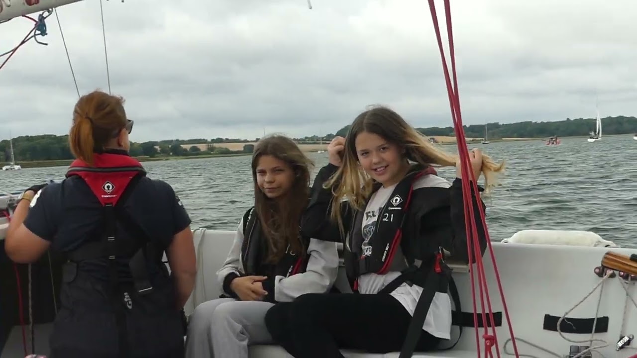 Children enjoying being on the water in an EAST Sonar.