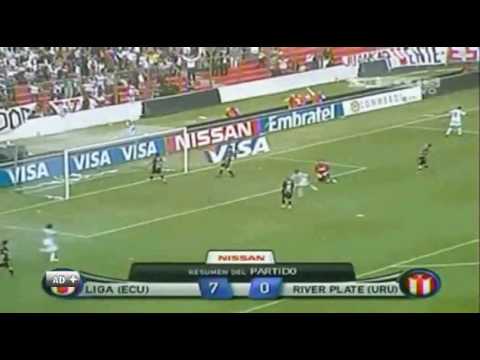 Liga de Quito  Ecu  7 0 River Plate  Uru  Semifinales Copa Sudamericana 2009