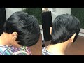 PIXIE CUT X KELLY CUT ( QUICK WEAVE LAYERED SHORT CUT NO LEAVE OUT)