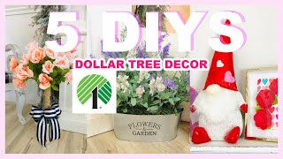 💕5 DIY DOLLAR TREE DECOR CRAFTS SPRING\/VALENTINES ROSE TREE 💕Olivia's Romantic Home DIY