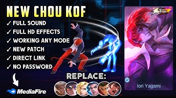 NEW Script Skin Chou KOF Iori Yagami No Password | New 2nd Skill | Full Voice & Effect | Full Review