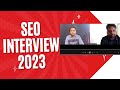 Seo interview question  mock interview and analysis with my student joseph  odmt