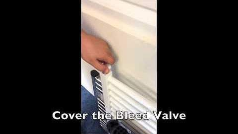 Heated Towel Rails Bleed valve and Blanking Plug Cover White