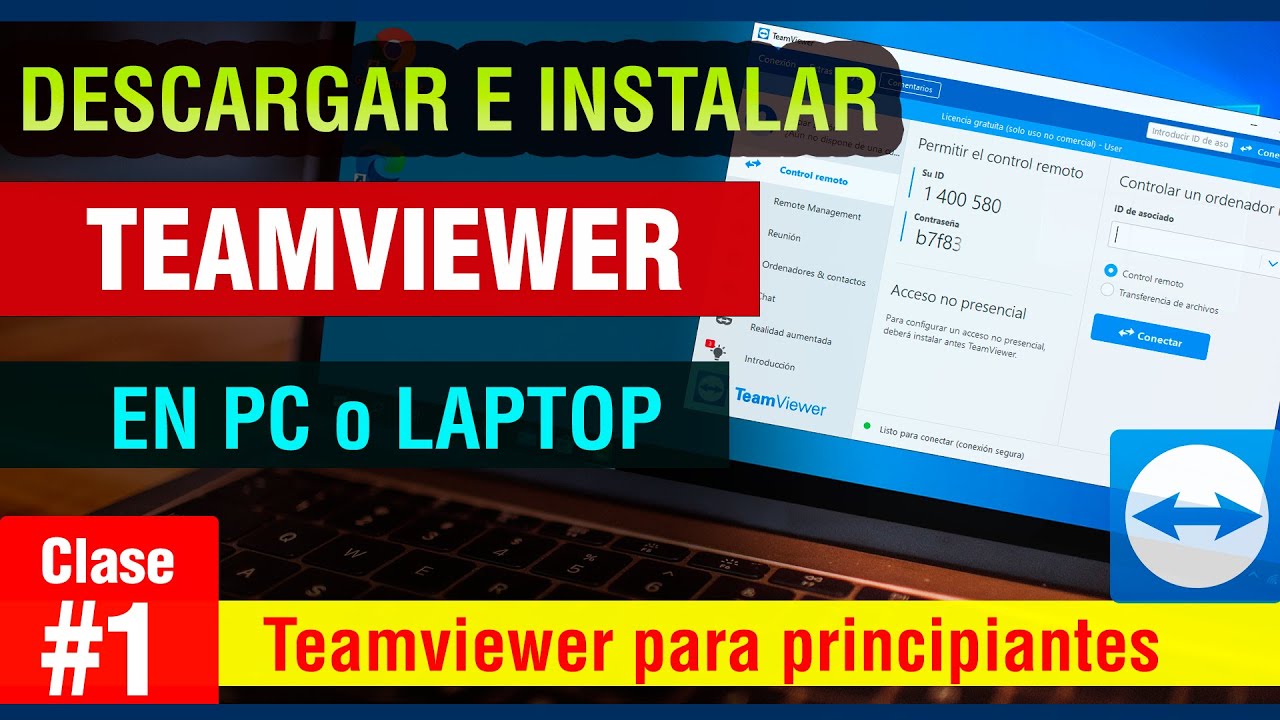 Como Descargar e Instalar Teamviewer en mi pc o laptop última versión