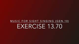 Exercise 13.70 - Music for Sight Singing