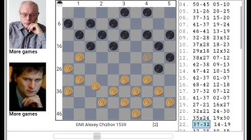 Alexey Chizhov-Alexander Baliakin 2-0.Draughts