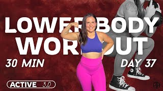 30 Min Lower Body Workout at Home | QUADS & CALVES -Drop Sets | Active 3.0 Day 37 screenshot 5