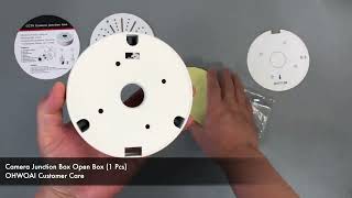 OHWOAI Universal Bullet Security Camera Junction Box Mount Bracket