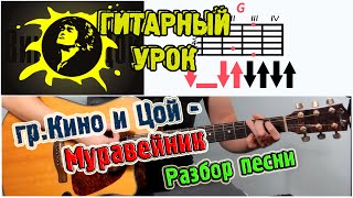 гр. Кино Цой - Муравейник ♫ РАЗБОР АККОРДЫ ♫ Уроки игры на гитаре гр. Кино Цой - Муравейник ♫ РАЗБОР АККОРДЫ ♫ Уроки игры на гитаре