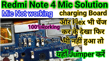 Redmi note 4 mic not working || Redmi note 4 mic jumper way || Redmi note 4 mic solution || mic
