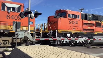 A Honking Northbound BNSF #9309 Empty Energy Coal Train