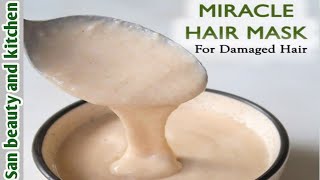 Miracle hair mask || Get glossy silky shiny hair Naturally || Banana and aloevera hair mask