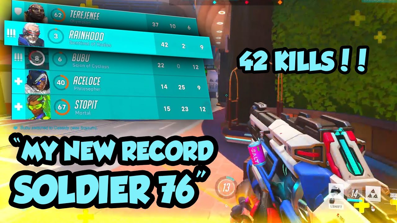 THIS HOW TO PLAY SOLDIER 76! 42 KILLS, BUT... | Rainhood