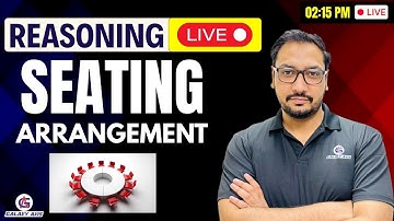 Reasoning | Seating Arrangement | Live Class | By Ashish Sir | SSC, CET, Railway, Banking #reasoning