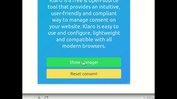Klaro! Simple, user-friendly & open-source consent management.