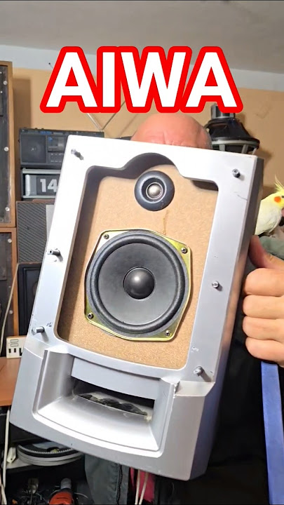 What's inside? New Modern Budget BOOKSHELF SPEAKERS - AIWA HiFi Set SPEAKER BOX Sound Test For Sale
