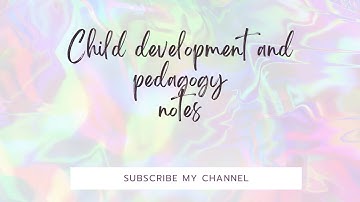 PSTET CDP || CDP NOTES #pstet#pstetcoaching #pedagogy #cdp#childdevelopmentandpedagogy