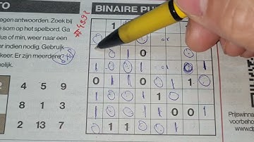(#4392) Monday.  Binary01 Sudoku puzzle. Bonus Extra edition. 04-11-2022 Extra part 2 of 3