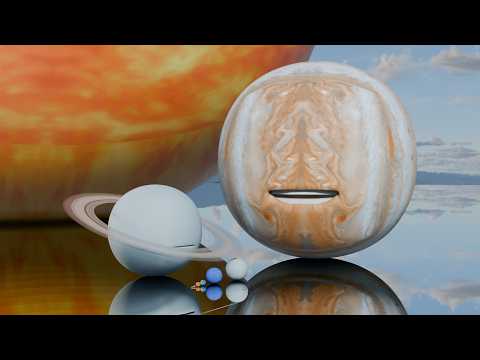 planet bouncing | Solar System Planet Size Comparison 3D 2025