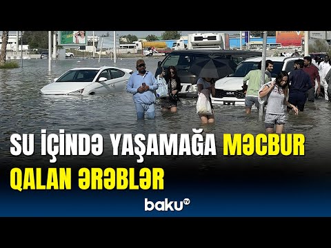 Dubayda güclü yağış ciddi fəsadlar törətdi