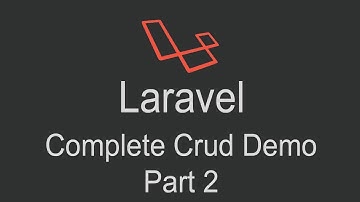 Laravel Crud Demo Part 2, How to create laravel insert, update, delete , display operations