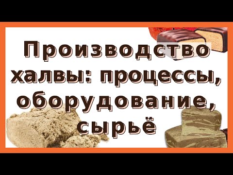 Производство халвы: сырьё, схемы линий, подготовка семян и орехов, вымешивание и формование халвы