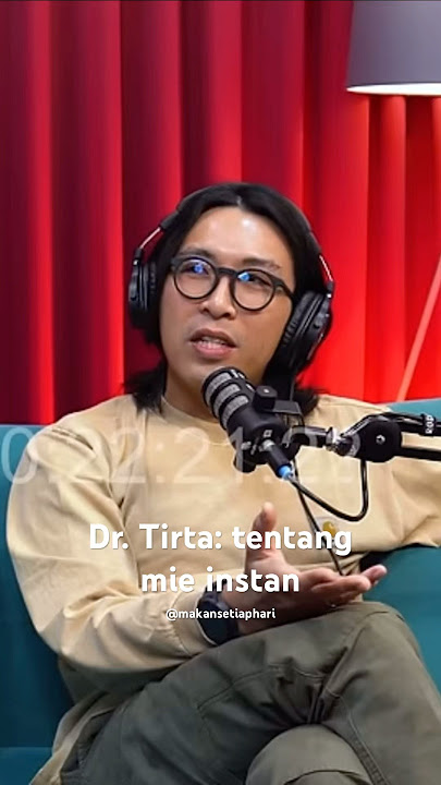 Dr. Tirta: Solution to eating instant noodles I eat every day, yt/samuel christ