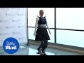 Steps for sophia as humanoid robot can now move around  daily mail