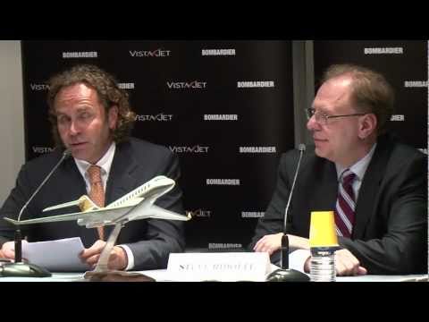 Press conference: VistaJet orders 10 Bombardier Gl...