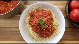 Vegan Spaghetti Sauce | The Buddhist Chef