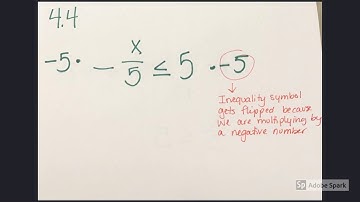 4.4 Solving Two Step Inequalities Part 2