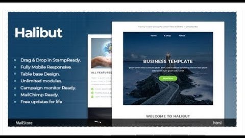 Halibut - Responsive Email Template with Stampready Builder | Themeforest Templates